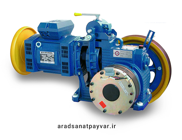 موتور آسانسور گیربکس دار